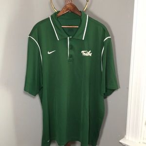 Nike Dri-Fit Tribe logo Golf Shirt - Green - XXL